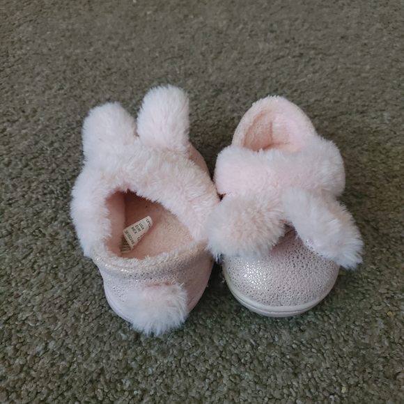 Slippers girls pink with Rabbit Customs - Picture 2 of 3